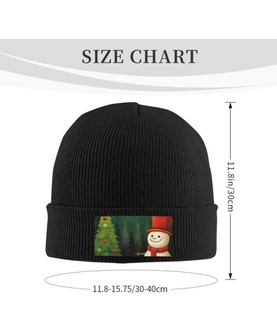 Christmas Trees Deer Unisex Fashionable Adult Knitted Wool Cap,Casual Hat for Sports and Outdoors Christmas Tree Snowman $9.7...