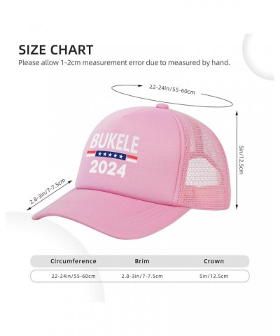 Nayib Bukele 2024 Gifts Trucker Hat Women Mesh Baseball Cap Cowboy Hat Men Dad Hat Adjustable Hat Snapback Hat Black Pink $10...