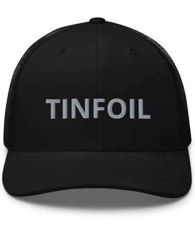 Tinfoil Hat - Trucker Cap Black $15.75 Baseball Caps