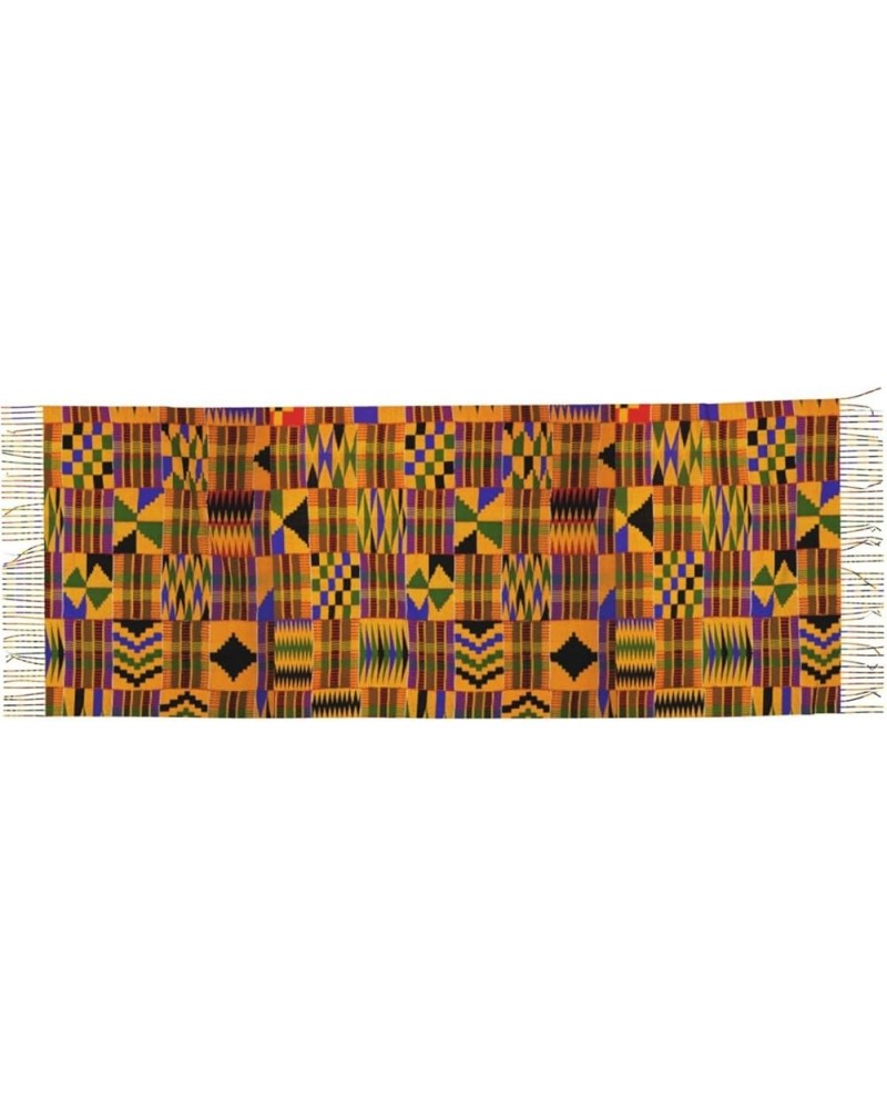 African Weaving Print Tassel Scarf For Women Shawl Wrap Unique Design, Fashion Fringed Scarf 77" X 27 African Weaving $18.34 ...