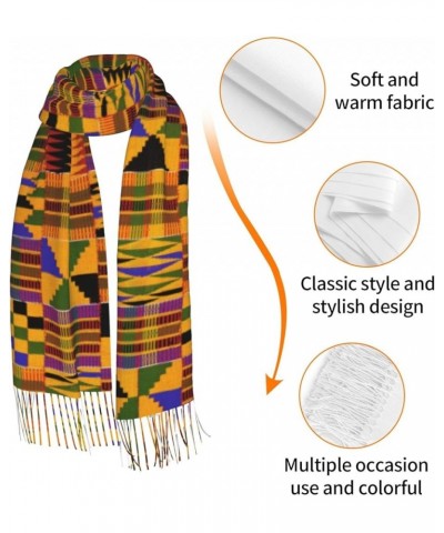 African Weaving Print Tassel Scarf For Women Shawl Wrap Unique Design, Fashion Fringed Scarf 77" X 27 African Weaving $18.34 ...