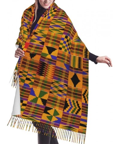 African Weaving Print Tassel Scarf For Women Shawl Wrap Unique Design, Fashion Fringed Scarf 77" X 27 African Weaving $18.34 ...