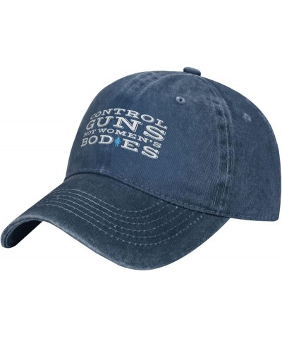 Control Guns Not Womens Bodies Baseball Hat Adjustable for Men Women Vintage Wash Baseball Cap Black Navy Blue $14.52 Cowboy ...