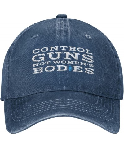 Control Guns Not Womens Bodies Baseball Hat Adjustable for Men Women Vintage Wash Baseball Cap Black Navy Blue $14.52 Cowboy ...