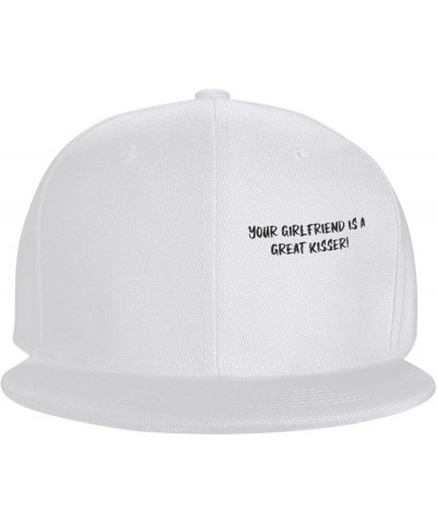 Women's and Men's Baseball Hat Your Girlfriend is A Great Kisser Vintage Dad Hat Adjustable Casquette Cap,Gray White $10.27 B...