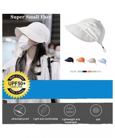 Bare Face Ultraviolet-Proof Sunscreen Hat UPF 50 UV Protection Wide Brim Sun Hat Packable Bucket Hats Beach Cap Gray (Design ...