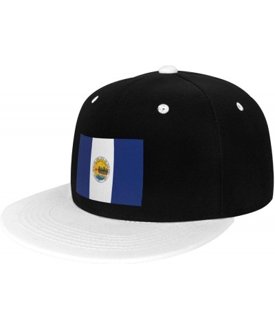 Flag of Toledo, Ohio Snapback Hat for Men Women Baseball Cap Trucker Flat Bill Hats Dad Caps White $14.54 Baseball Caps