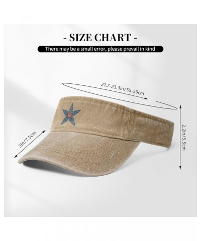 Beautiful Starfish Sun Visor Hats for Women Men Sun Hat Cotton Golf Hat Vintage Baseball Cap Natural $14.53 Visors