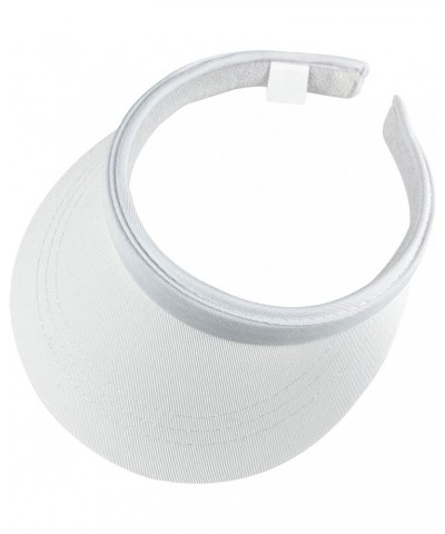 Sun Visor Hats Women Wide Brim Adjustable Clip On Visors Summer Beach Hat Men Outdoor Sport Cap Golf Travel White $7.94 Visors