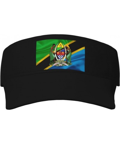 Coat of arms of Tanzania Sun Defense Adult Protection Visor Black $12.36 Visors