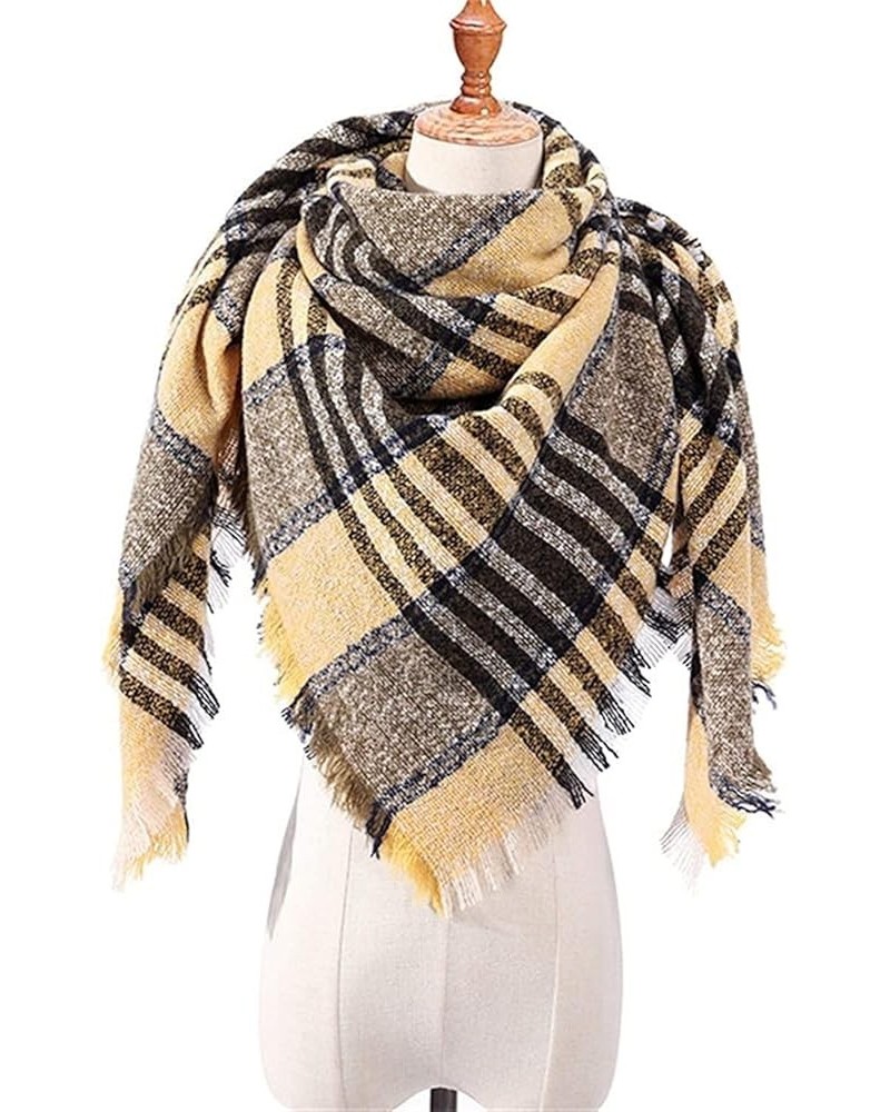 Scarf Gift Scarf Women Scarf Fashion Plaid Winter Scarves for Ladies Shawls Wraps Warm Shawl (Color : C, Size : 200 * 135 * 1...