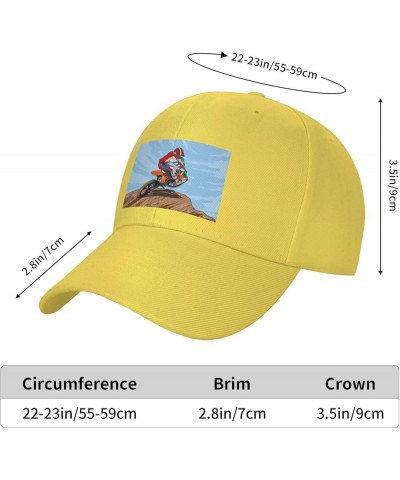 The Extreme Action of Off Road Riders Baseball Cap for Men Women Dad Hat Classic Adjustable Golf Hats Yellow $9.39 Baseball Caps