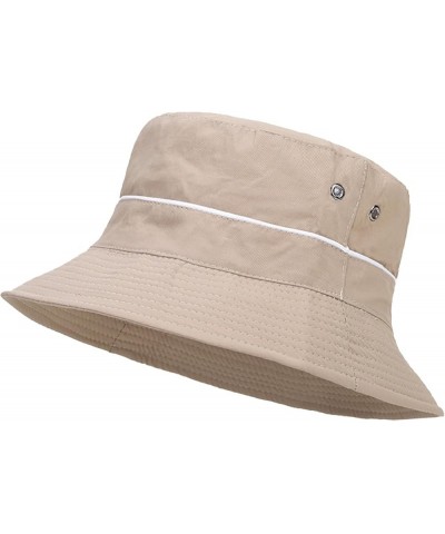 Unisex Basic UV Protection Bucket Hats Summer Outdoor Traveling Fishing Hunting Hats Breathable Quick Dry Fisherman Caps Beig...