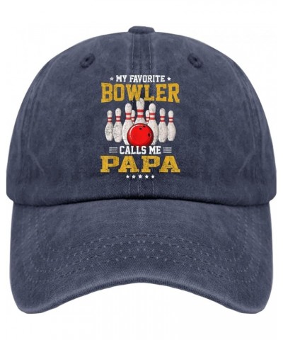 Gifts for Women Hats My Favorite Bowler Calls Me Papa Hats for Men Womens Pigment Black Cowgirl Hat Navy Blue $10.34 Cowboy Hats