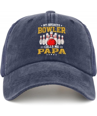 Gifts for Women Hats My Favorite Bowler Calls Me Papa Hats for Men Womens Pigment Black Cowgirl Hat Navy Blue $10.34 Cowboy Hats