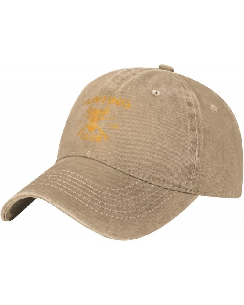 Hunting Club Vintage Baseball Cap Women Men Trucker Caps Golf Dad Hats Natural $10.25 Cowboy Hats