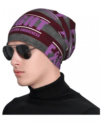 Fight Leiomyosarcoma Awareness Chic Knit Beanies: Cozy Skull Caps for Winter Warmth at Home & Outdoors!49 Black $13.73 Skulli...