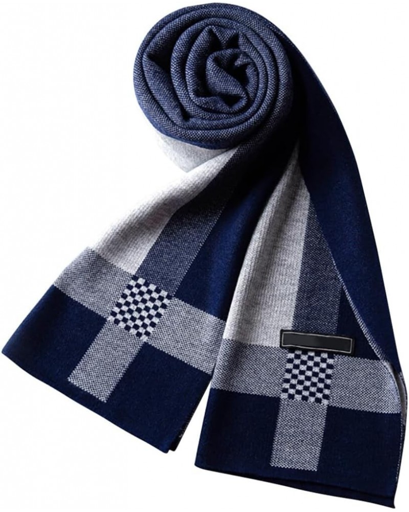 Soft Thermal Windproof Classic Fashion Long Checked Plaid Scarf Men Winter Outdoor Scarf $17.07 Scarves