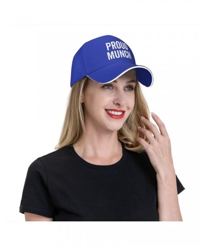 Proud Munch Hat Black Sandwich Baseball Caps Trendy Dad Hats Blue $10.75 Baseball Caps