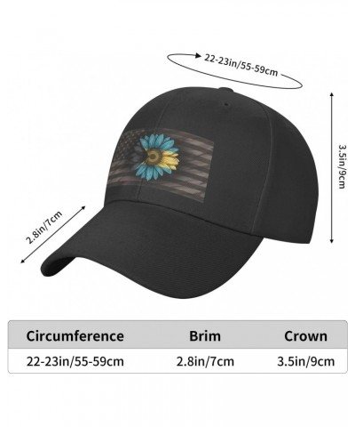 Vintage Sunflower Bahamas Flag Classic Duckbill Caps for Stylish Sun Protection Outdoor Black $12.74 Baseball Caps