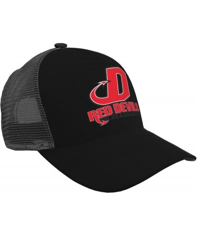 Dickinson A College Logo Curved Brim Mesh Baseball Cap Casual Sun Hat for Unisex Black $16.67 Baseball Caps