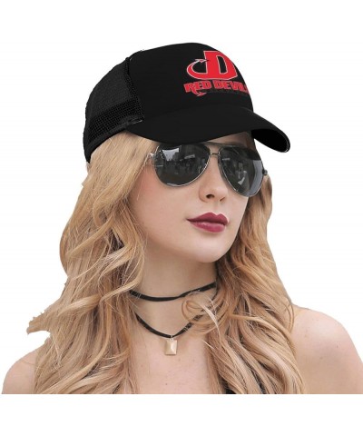 Dickinson A College Logo Curved Brim Mesh Baseball Cap Casual Sun Hat for Unisex Black $16.67 Baseball Caps