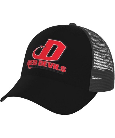 Dickinson A College Logo Curved Brim Mesh Baseball Cap Casual Sun Hat for Unisex Black $16.67 Baseball Caps