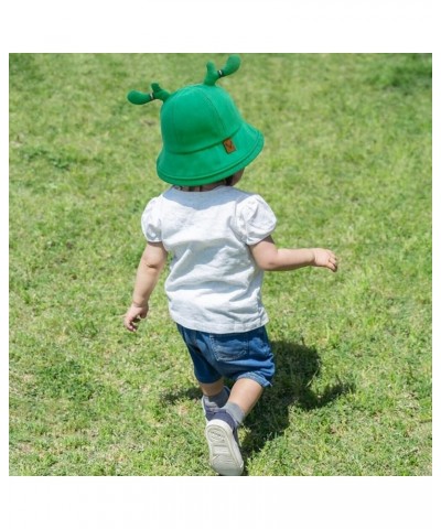 Cute Antlers Sun Hats Cotton Fisherman Hat Wide Brim Bucket Hat Summer Outdoor Breathable Sun Protection Hat Green1 $11.32 Su...