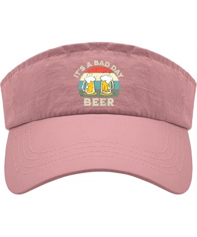 Visors for Women Its a Bad Day to Be A Beer Hat, Sun Visors for Women Sun Visors Uv Protection Sports Cap Pink $13.82 Visors