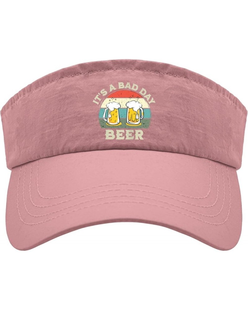 Visors for Women Its a Bad Day to Be A Beer Hat, Sun Visors for Women Sun Visors Uv Protection Sports Cap Pink $13.82 Visors