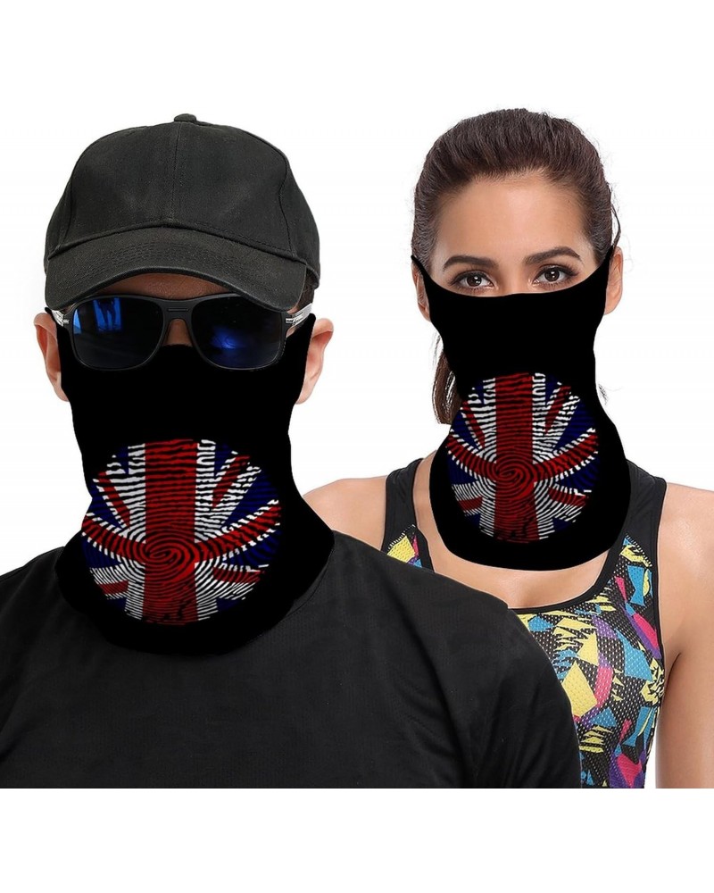 Britain Flag Finger Hanging Ear Face Cover Scarf Breathable Neck Gaiter Bandanas Mask Seamless Head Wrap Headband $11.75 Bala...