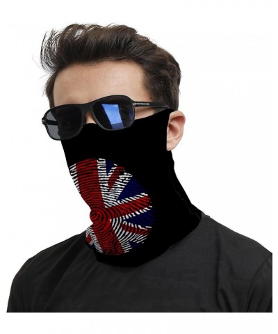 Britain Flag Finger Hanging Ear Face Cover Scarf Breathable Neck Gaiter Bandanas Mask Seamless Head Wrap Headband $11.75 Bala...