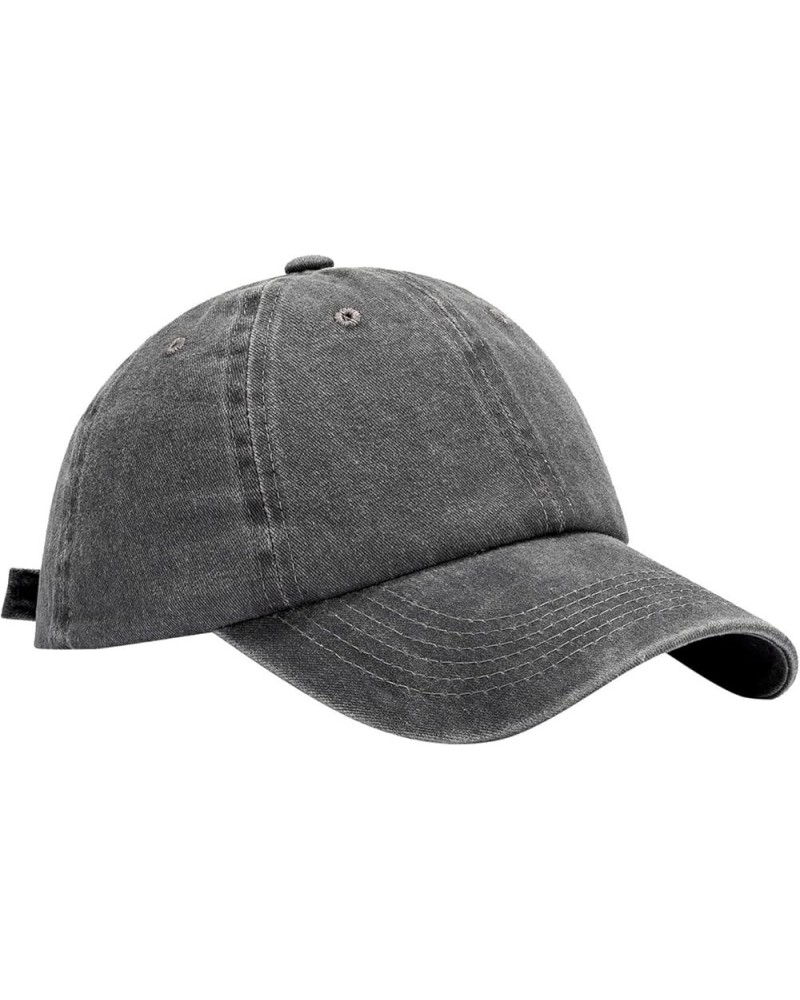 Blank Baseball Cap Adjustable Back Strap Hats Plain Unisex Trucker Hat for Men Women Gifts Birthday Easter Grey $6.59 Basebal...