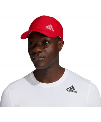 Men's Release 3 Structured Stretch Fit Cap Scarlet Red/White $15.43 Baseball Caps