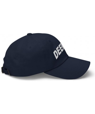 Deering New Hampshire Hat Deering NH Cap Embroidered Dad Hat Adjustable Strap Closure Unisex Navy $16.80 Baseball Caps