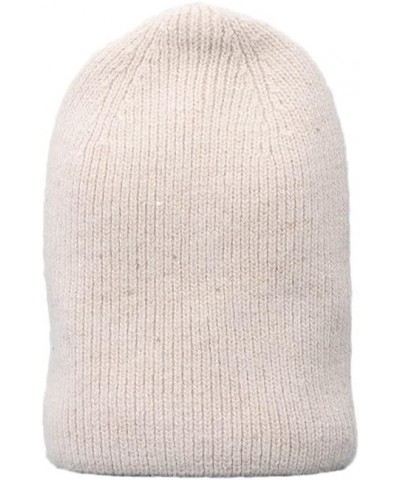 Fashion Women Winter Hat Autumn Beanie Warm Soft Knitted Bonnet Beige $15.86 Skullies & Beanies