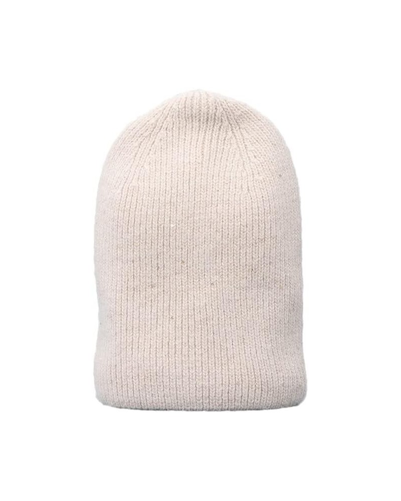 Fashion Women Winter Hat Autumn Beanie Warm Soft Knitted Bonnet Beige $15.86 Skullies & Beanies