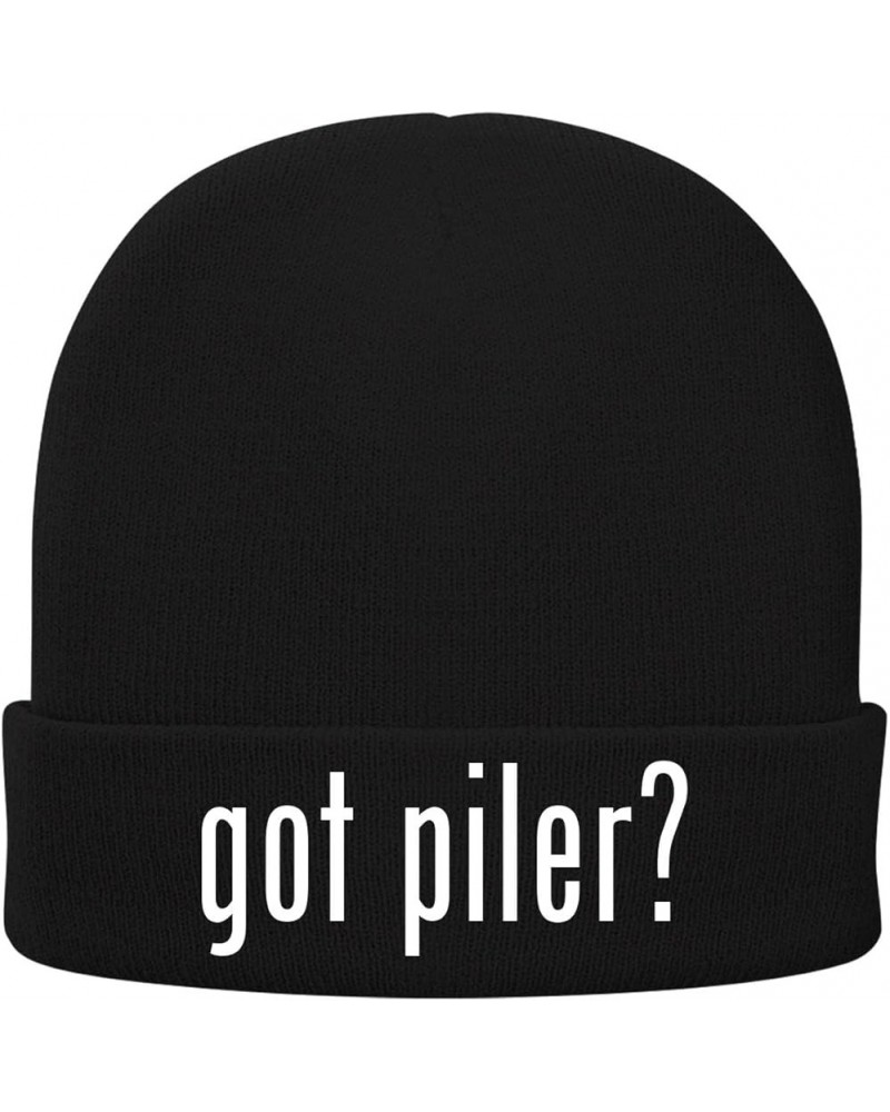 got Piler? - Soft Adult Beanie Cap Black $17.18 Skullies & Beanies