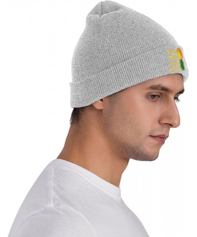 Plays Well with Others Knit Hat Upside Down Pineapple Beanie Unisex Knit Hat Women Men Winter Warm Cap Gray $10.55 Skullies &...