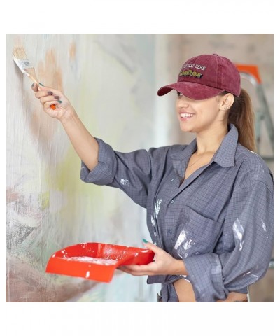 Soft Washed Baseball Cap Janitor Cotton Dad Hats for Men & Women Black Personalized Text Here $14.21 Baseball Caps