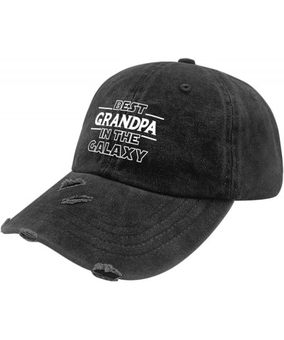 Kawaii hat hat Best Grandpa in The Galaxy Ball Cap Humor Baseball Cap Gifts for Dad,Running Caps Suitable for Allblack $11.75...