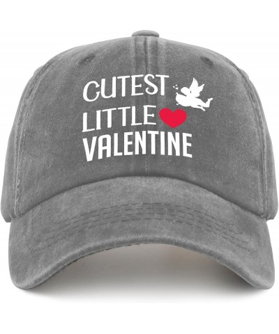 Cutest Little Valentine Baseball Cap Mama Hat Pigment Black Men Hats Gifts for Boyfriends Outdoor Cap Pigment Gray $11.20 Fed...