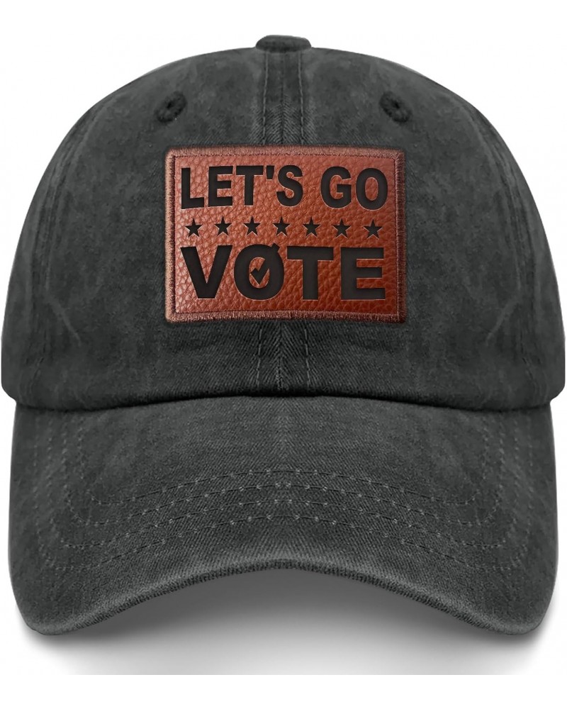 Let's Go Vote Cowboy Hat Retro Hiking Hats Gifts for Women Who Like Engraved,Hiking Hats Suitable for Streetwear $8.80 Cowboy...