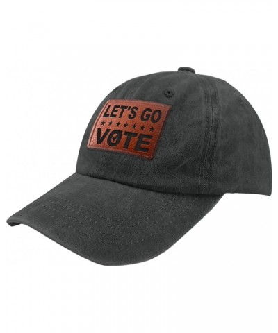 Let's Go Vote Cowboy Hat Retro Hiking Hats Gifts for Women Who Like Engraved,Hiking Hats Suitable for Streetwear $8.80 Cowboy...