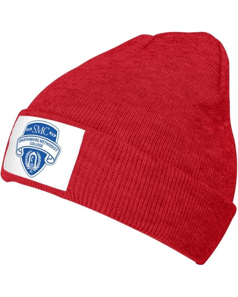 Spartanburg A Methodist College Logo Stretch Knit Hat for Men Women Winter Warm Cap Red $7.22 Skullies & Beanies