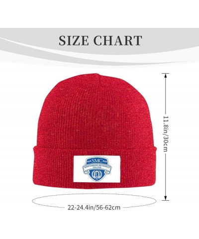 Spartanburg A Methodist College Logo Stretch Knit Hat for Men Women Winter Warm Cap Red $7.22 Skullies & Beanies