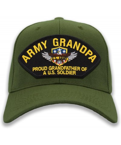 Army Grandpa - Proud Grandfather of a US Soldier Hat/Ballcap Adjustable One Size Fits Most Olive Green Standard (No Flag) $18...