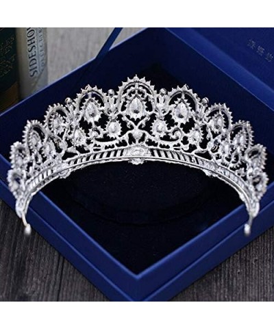 hair jewelry crown tiaras for women Caroque big Crown Crystal tiara wedding crowns bride rhinestone tiaras hair accessories f...