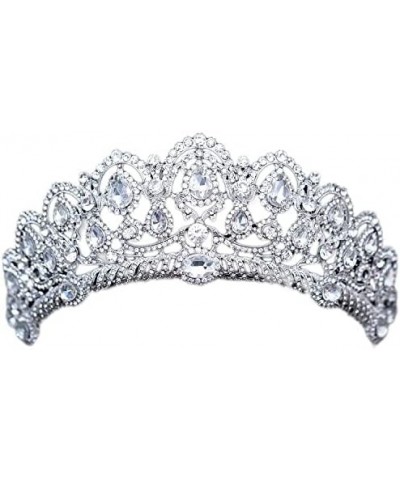 hair jewelry crown tiaras for women Caroque big Crown Crystal tiara wedding crowns bride rhinestone tiaras hair accessories f...