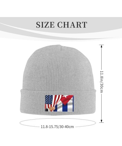 Unisex Knit Beanie Hat,Soft Warm Skull Cap Winter Hat Knit Cuffed Beanie for Men and Women Gray $10.38 Skullies & Beanies